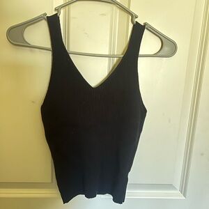 Black sweater tank